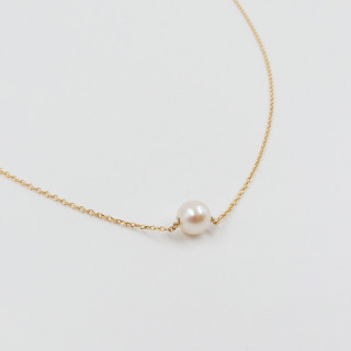 Collier Plaqué Or Perle