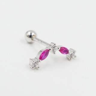 Piercing argent constellation colorée et strass