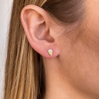Boucles d'oreilles Plaqué or aile d'ange