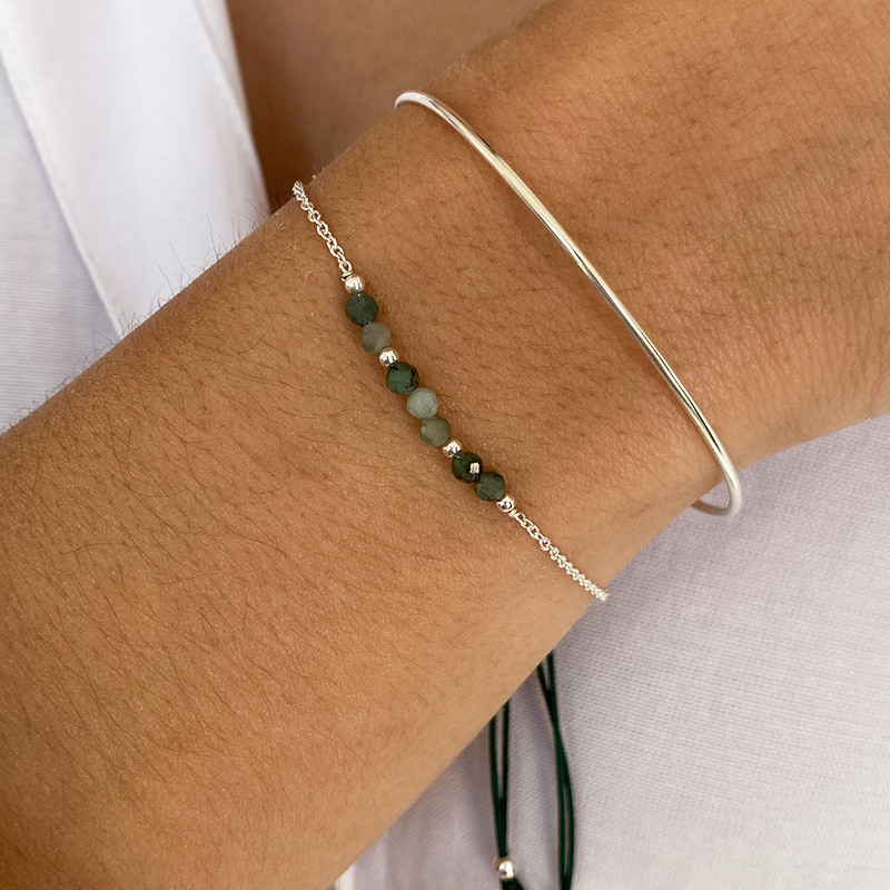 Bracelet Argent pierres fines naturelles