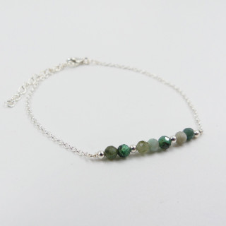 Bracelet Argent pierres fines naturelles