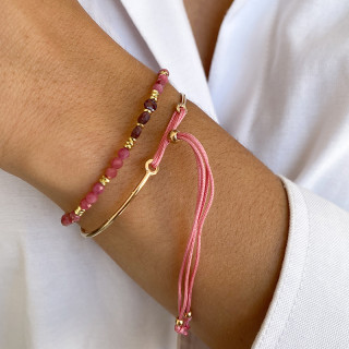 Bracelet Jonc doré Cordon