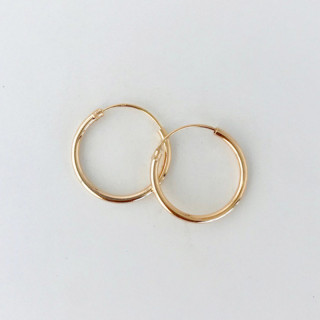 Créoles Fines Plaqué or 16 mm