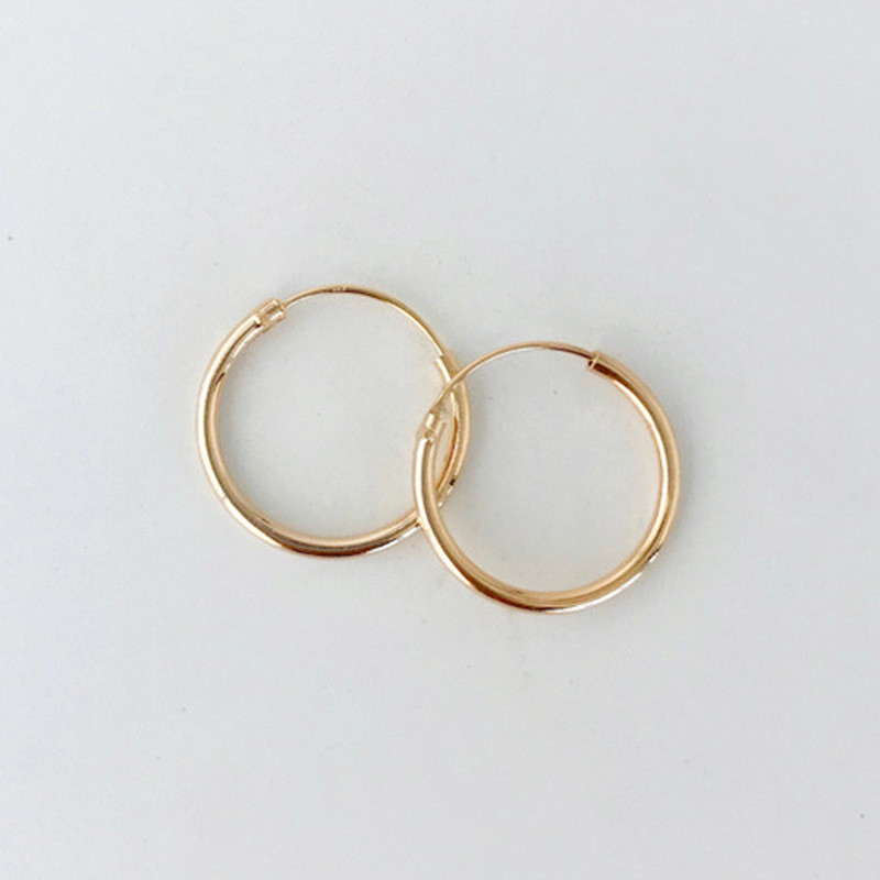 Créoles Fines Plaqué or 16 mm