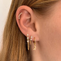 Piercing doré constellation strass