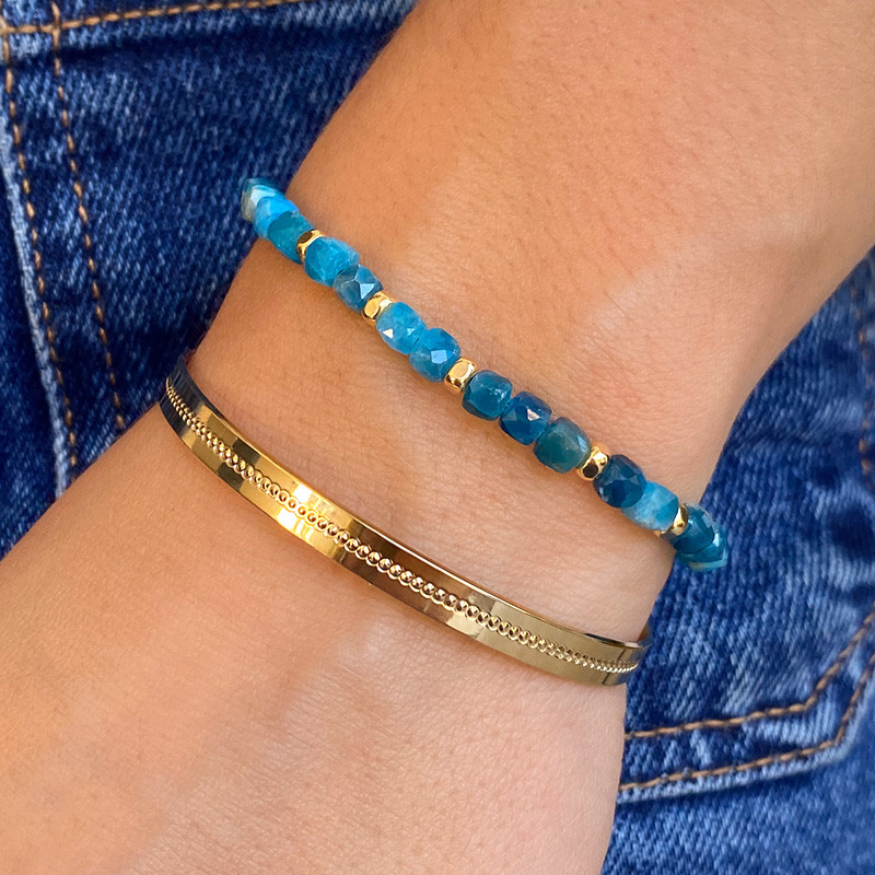 Bracelet Doré Apatite