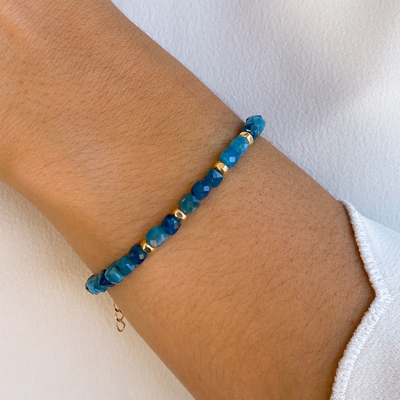 Bracelet Doré Apatite