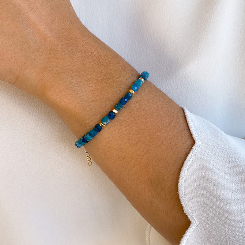 Bracelet Doré Apatite