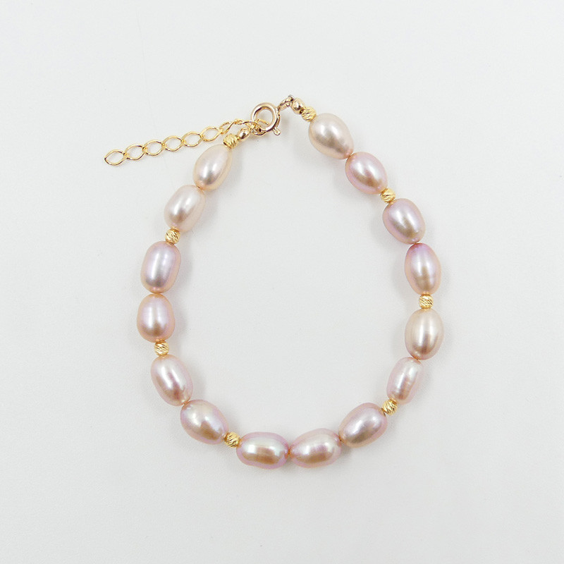 Bracelet Plaqué Or Perles d'eau douce