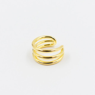 Earcuff Doré triple rangs
