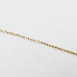 Collier plaqué or maille militaire