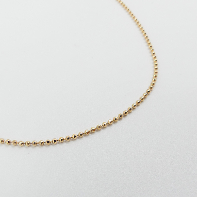 Collier plaqué or maille militaire