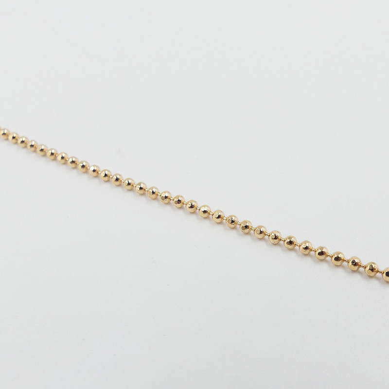 Collier plaqué or maille militaire