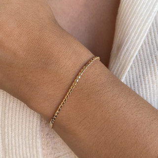 Bracelet plaqué or maille égyptienne