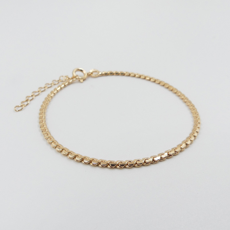 Bracelet plaqué or maille égyptienne