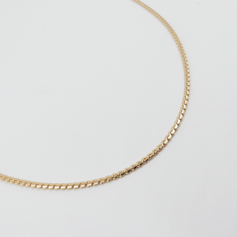 Collier plaqué or maille égyptienne