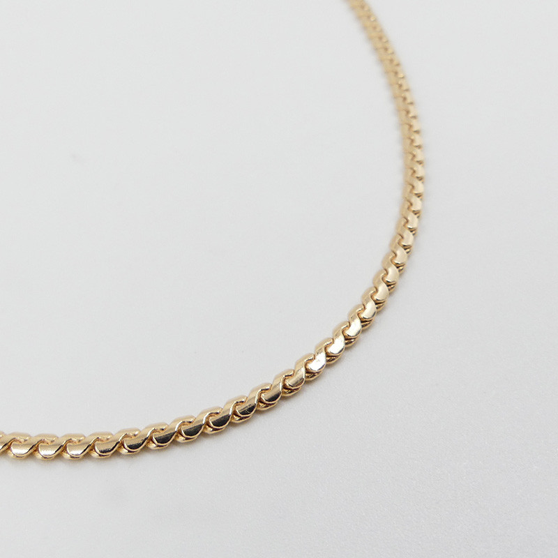 Collier plaqué or maille égyptienne