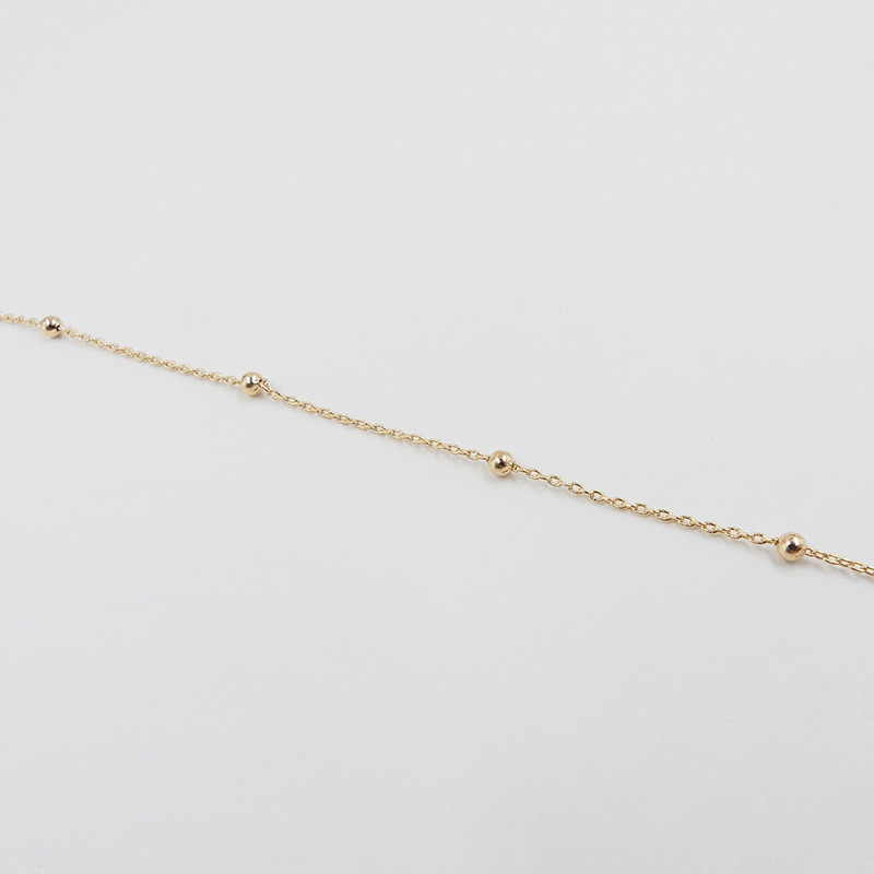 Collier Plaqué or Boules