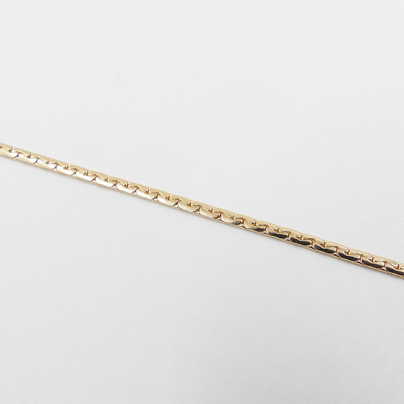 Bracelet plaqué or maille serpentine