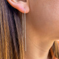 Boucles d'oreilles Argent traversantes