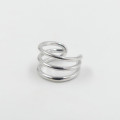 Earcuff Argent triple rangs