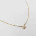 Collier Plaqué Or Etoile strass