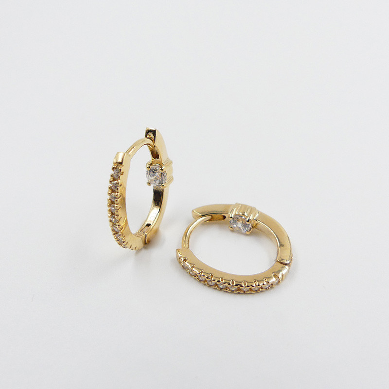 Créoles Dorées Strass