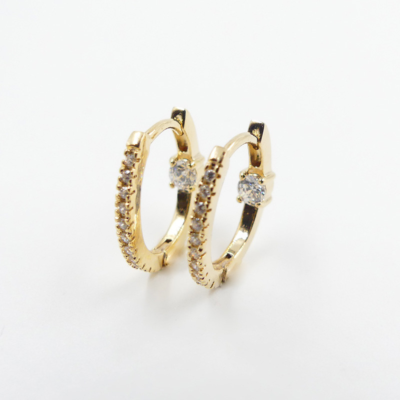 Créoles Dorées Strass