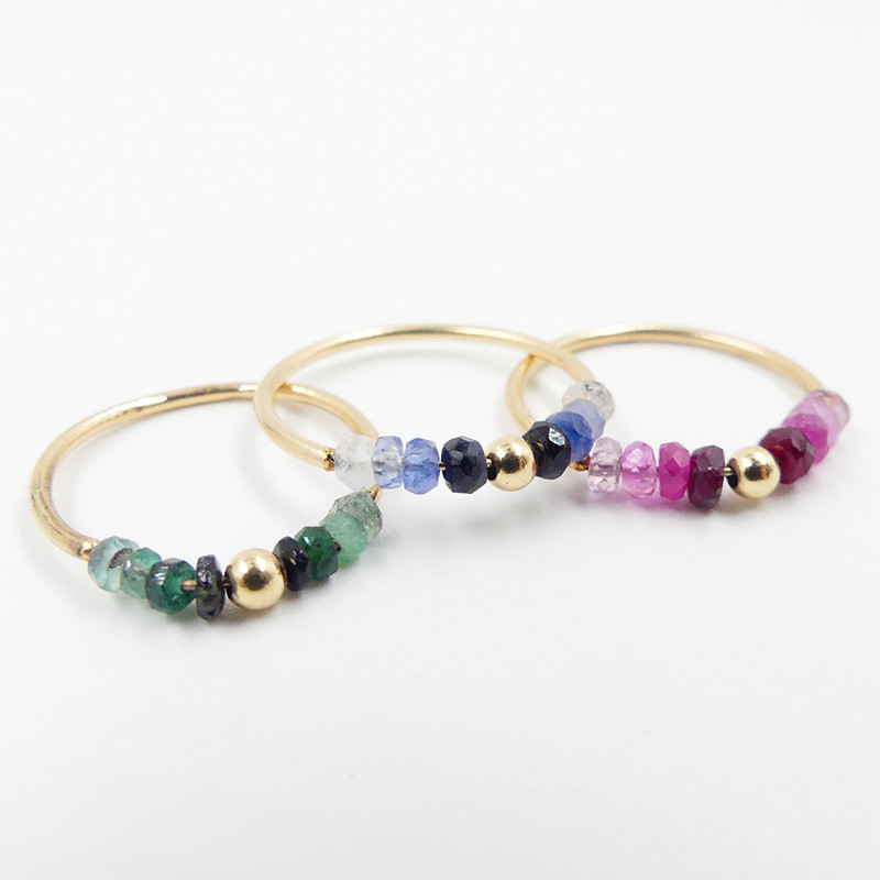 Bague or 18 carats rubis