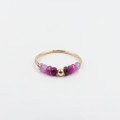 Bague or 18 carats rubis