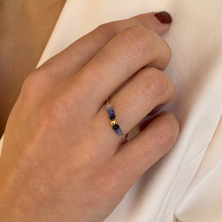 Bague or 18 carats Saphir