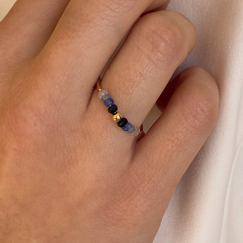 Bague or 18 carats Saphir