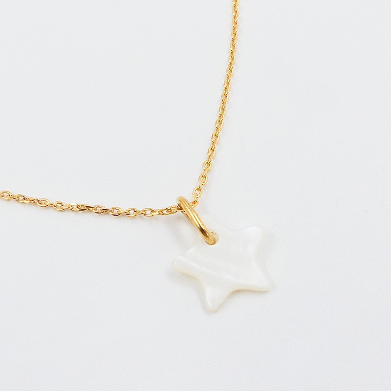 Collier Plaqué or charm's étoile