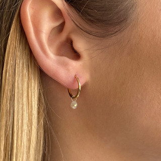 Charm's en or goutte diamant blanc