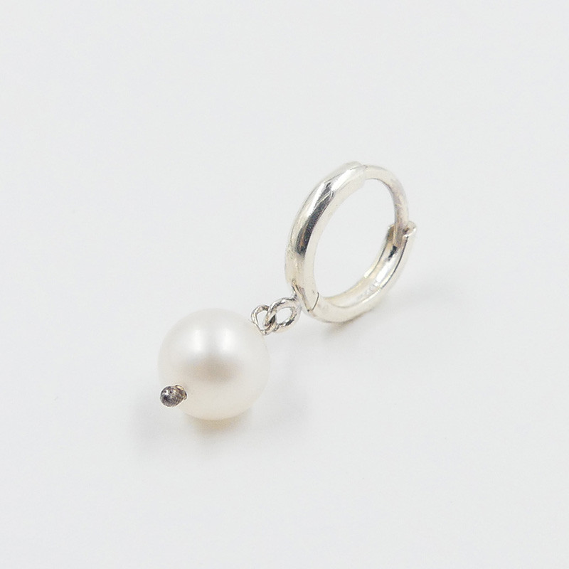 Boucle à l'unité argent perle de Culture