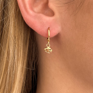 Boucle à l'unité dorée poisson