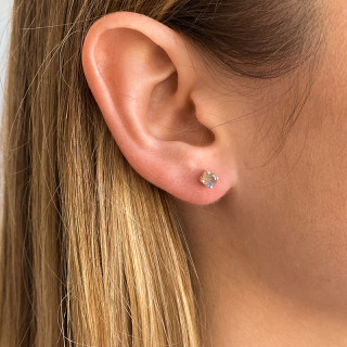 Clous Argent Labradorite