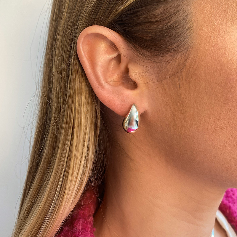 Boucles d’oreilles Argent moyenne Gouttes