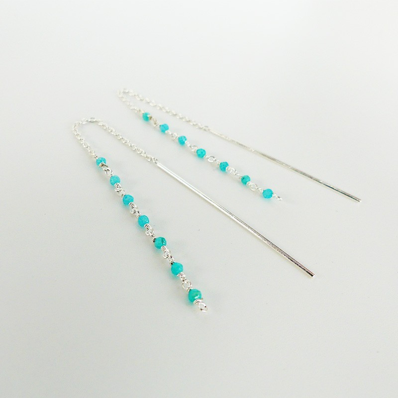 Boucles d'oreilles Argent pierres fines Links