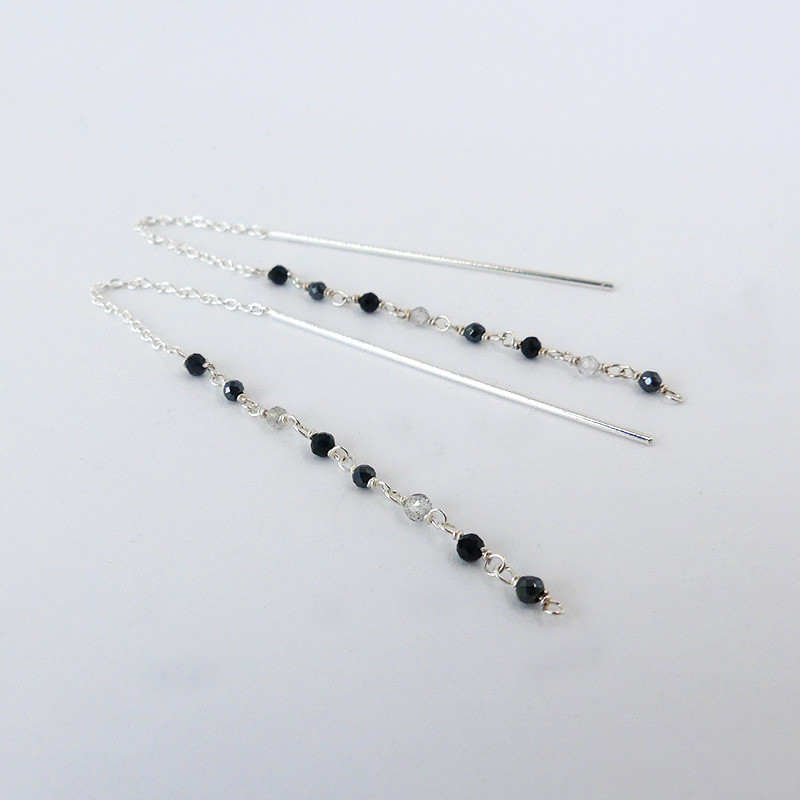 Boucles d'oreilles Argent pierres fines Links