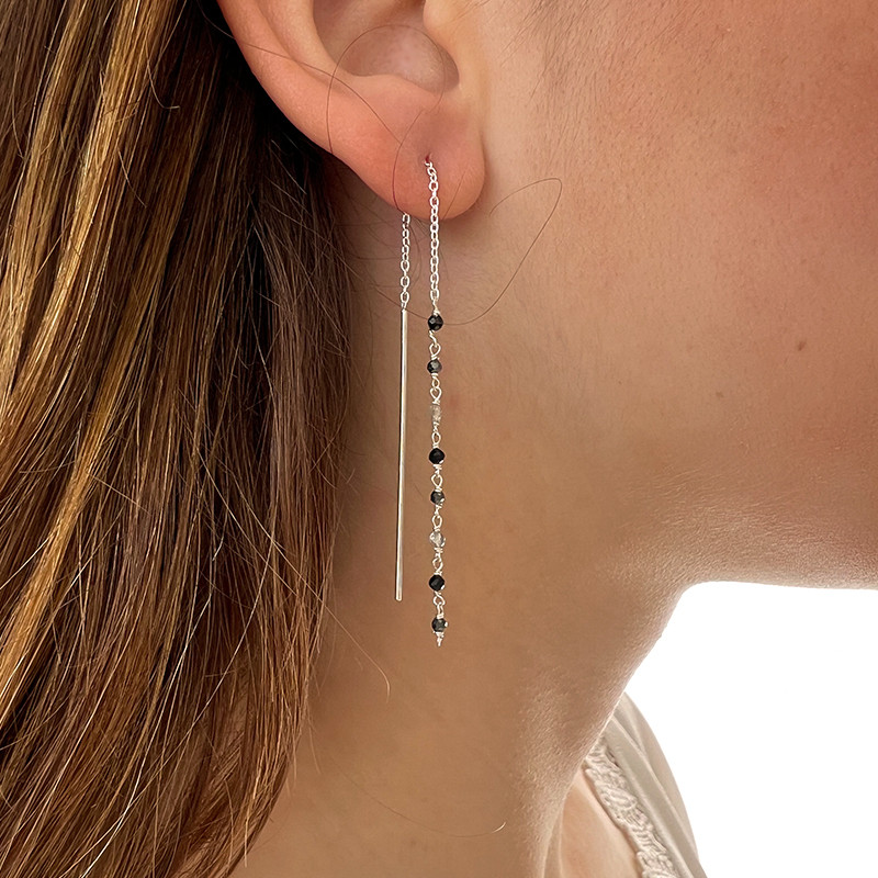 Boucles d'oreilles Argent pierres fines Links