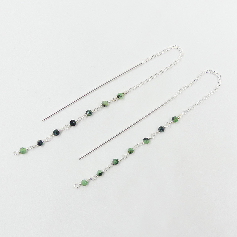 Boucles d'oreilles Argent pierres fines Links