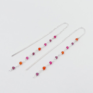 Boucles d'oreilles Argent pierres fines Links