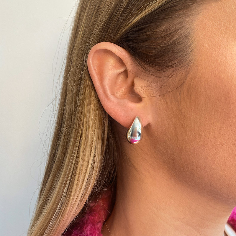 Boucles d’oreilles Argent moyenne Gouttes