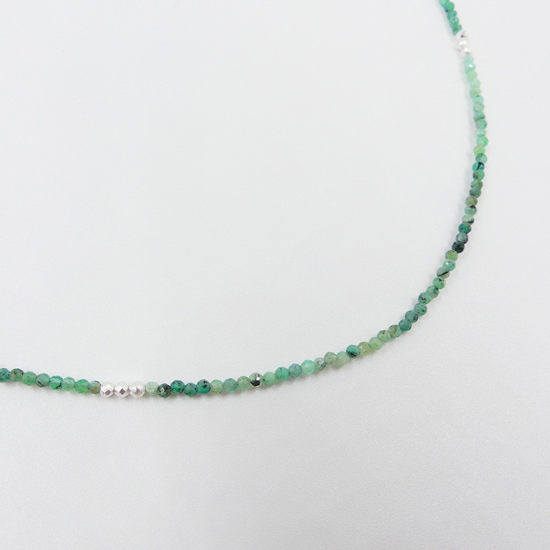 Collier Argent et pierres fines au choix