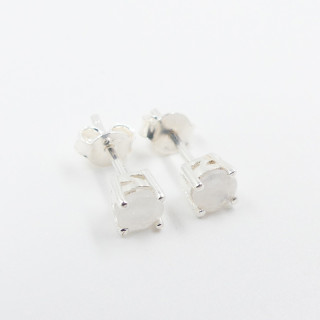 Clous Argent Pierre de Lune