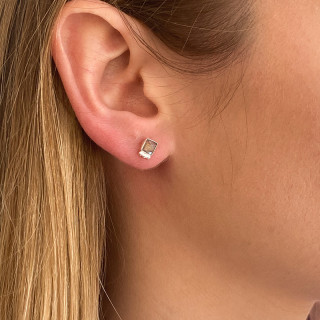 Clous d'oreilles Argent pierres