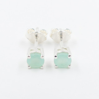 Clous Argent Amazonite