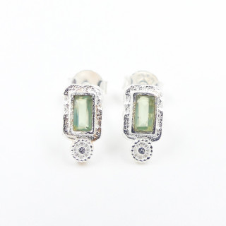 Clous d'oreilles Argent pierres fines