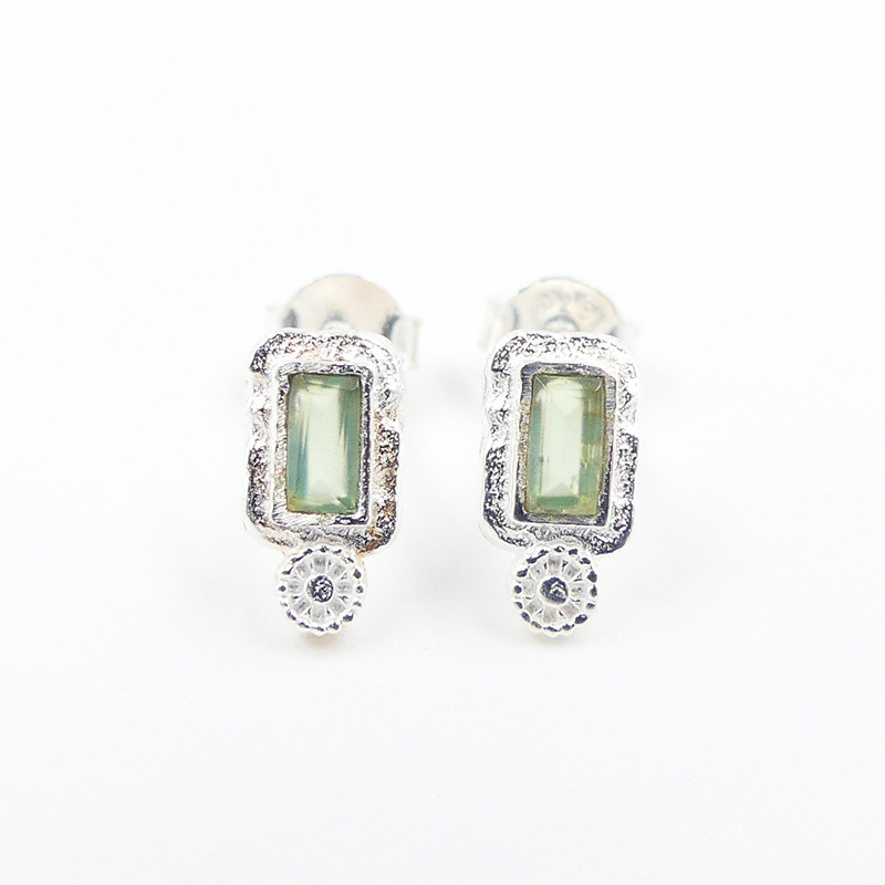 Clous d'oreilles Argent pierres fines